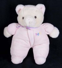 Eden ABC Teddy Bear Pink Lovey Baby Plush